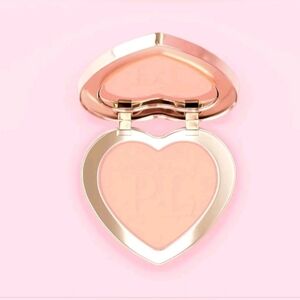 Heart-Shaped Pressed Powder Compact- In Peach